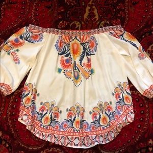 Off the shoulder floral top